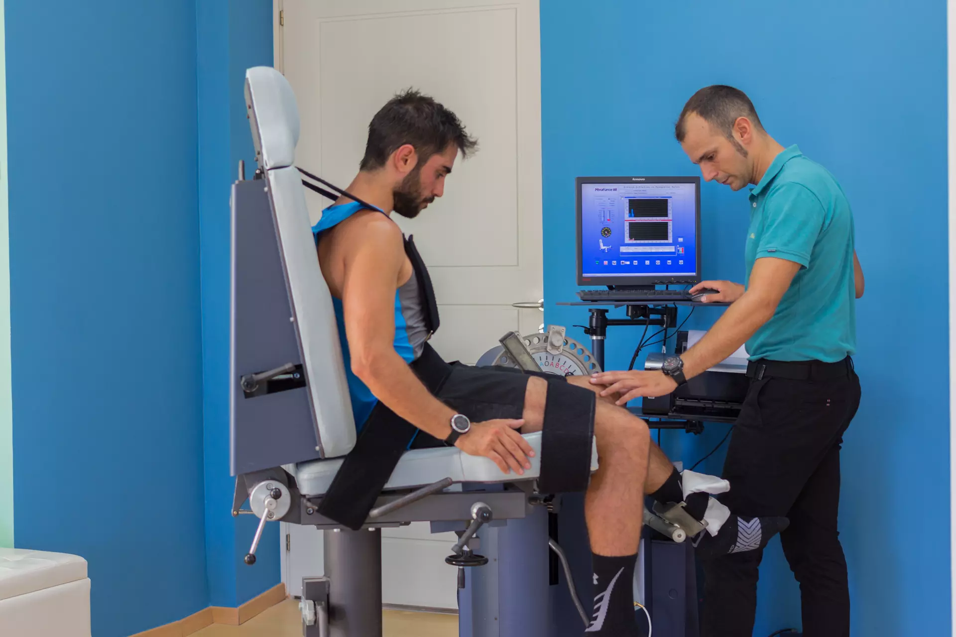 sports physiotherapist in Chania - isokinetic dynamometer in Chania Crete